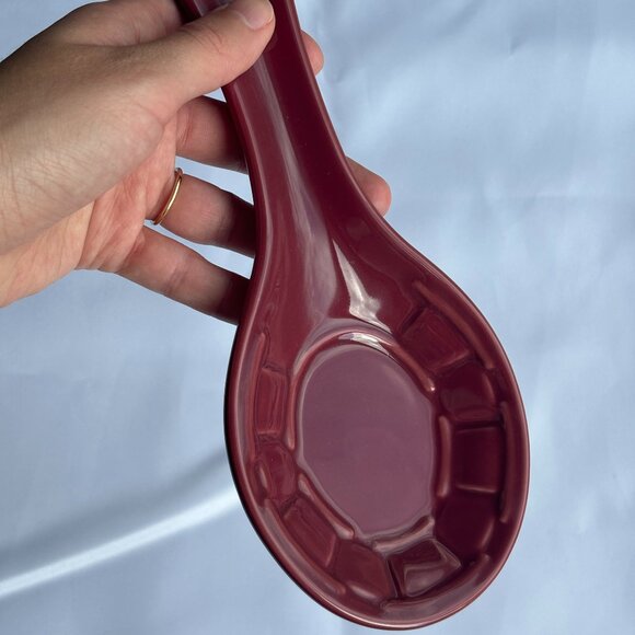 Longaberger Ceramic Spoon Rest in Paprika - Picture 1 of 6